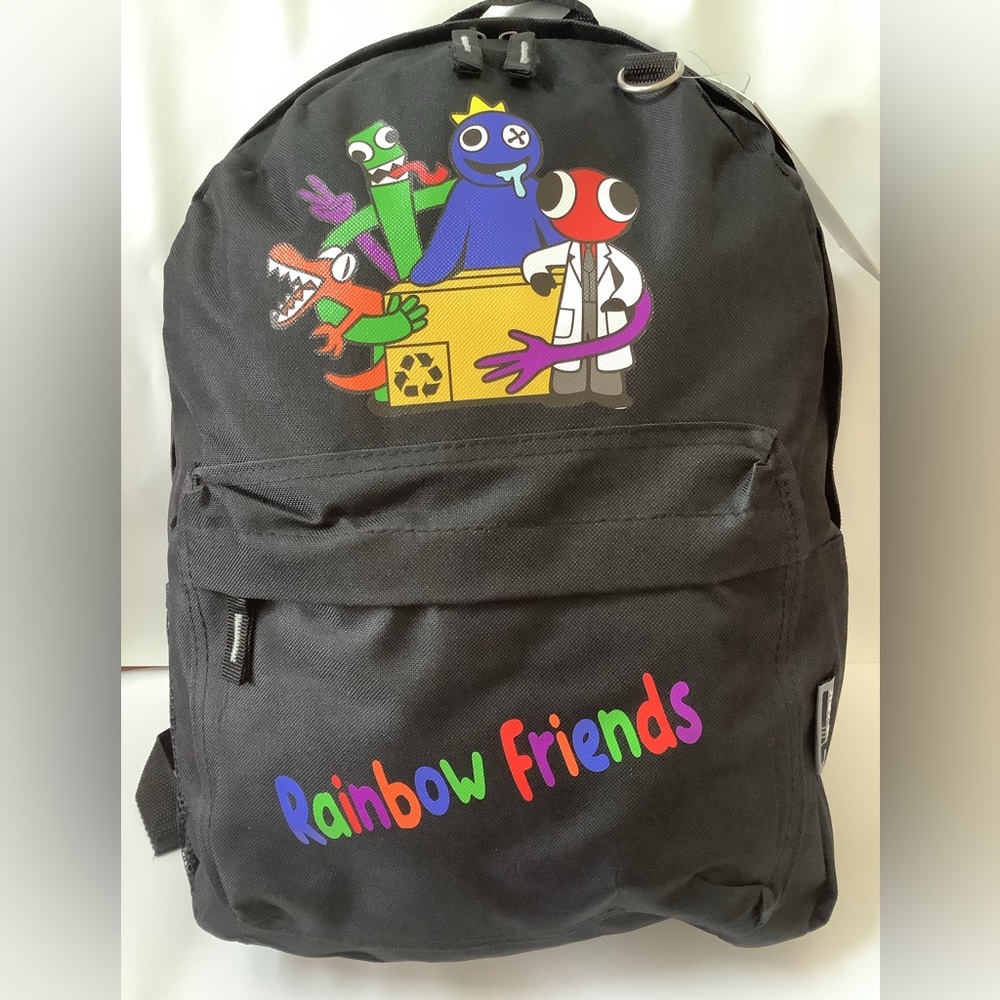 Rainbow Friends Kids Backpack - Black